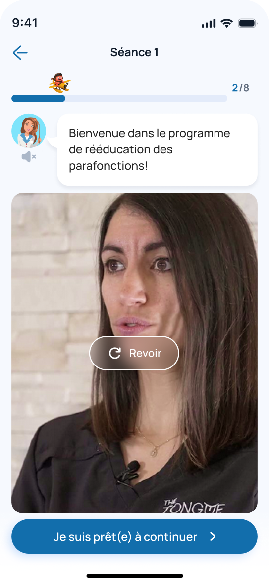 Programme de rééducation des parafonctions orales — The Tongue Teacher